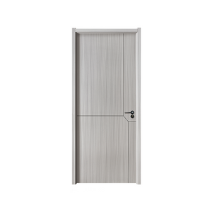 Puerta de madera interior personalizada de estilo lujoso